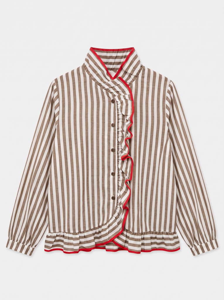 Henrietta Cotton shirt with button-down collar