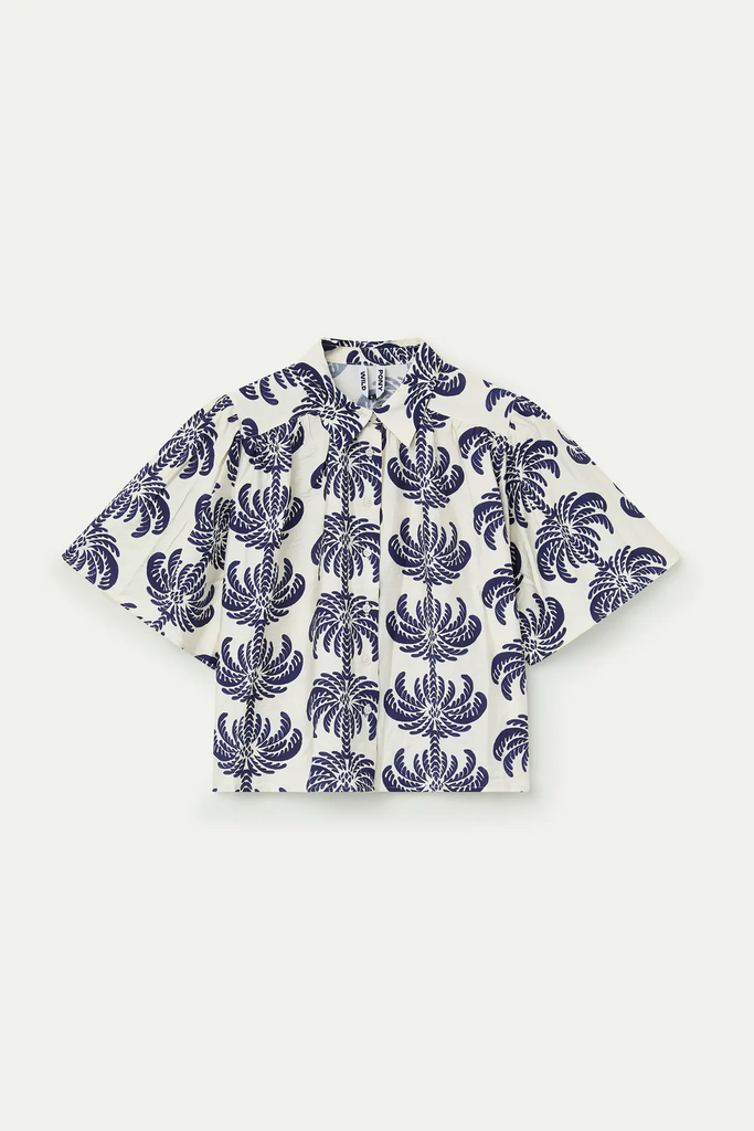 WP Shirt with Palms Spring Print