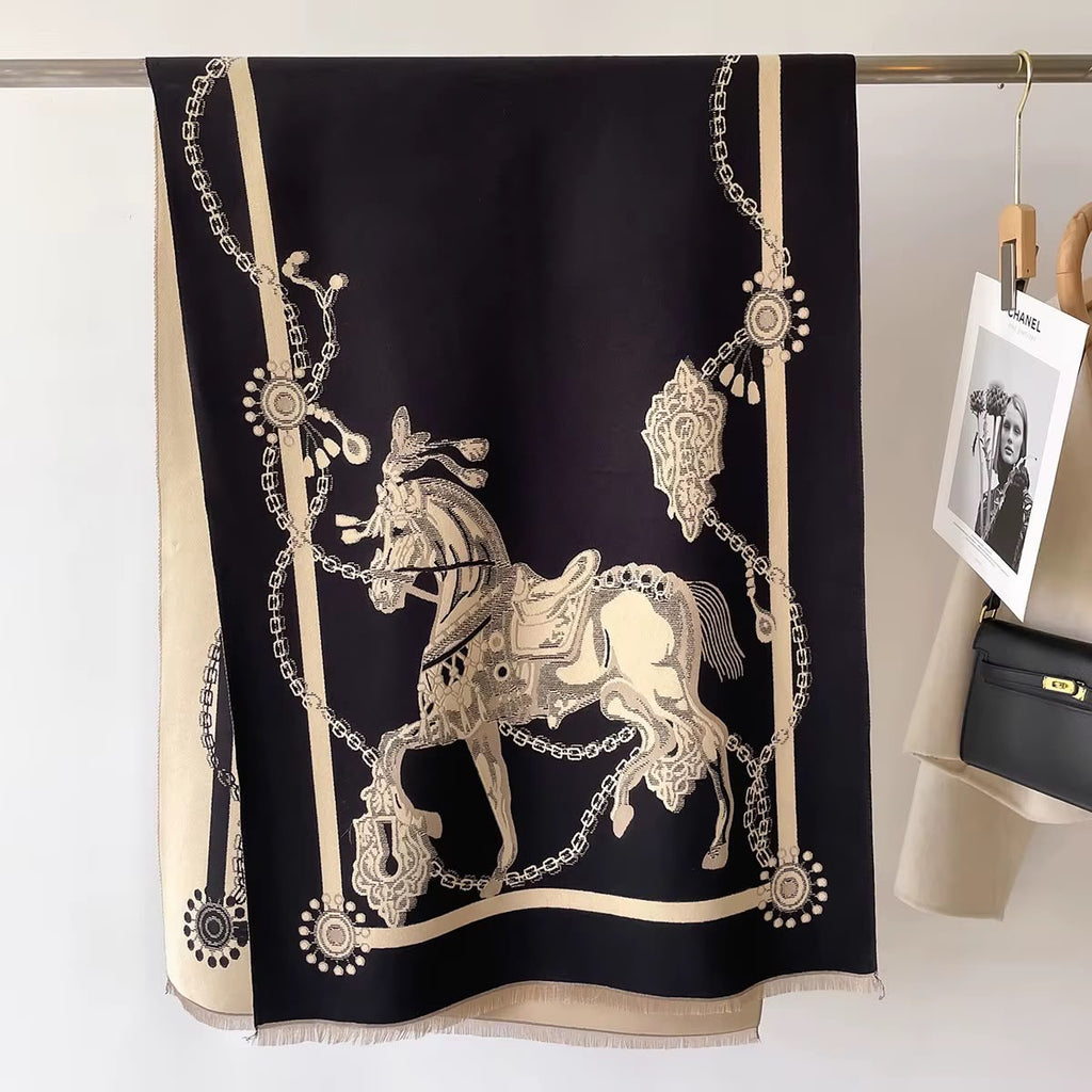 Black Designer Inspired Scarf
