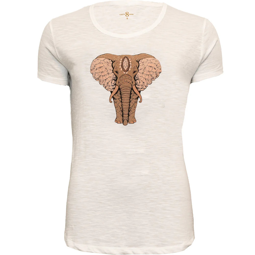 Elephant Tee - Dusky Pink Mix