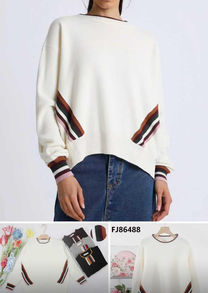 Multi Stripe Bella Sweater Various Colours
