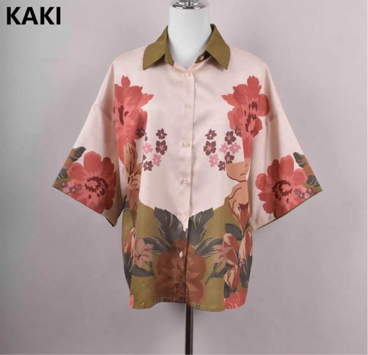 Khaki Bloom Shirt