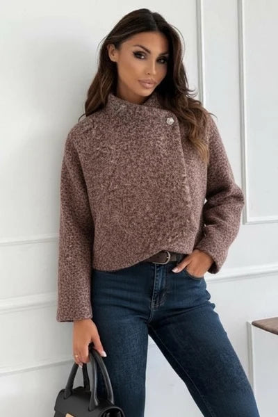 Rose Dark Brown Short Jacket