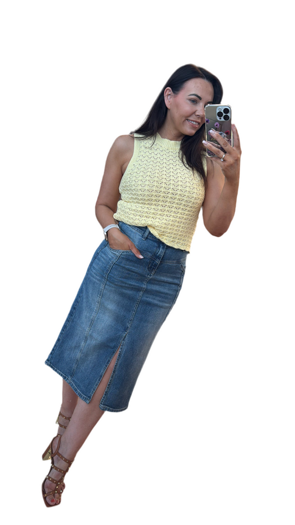 COSTA MANI BELLA DENIM SKIRT