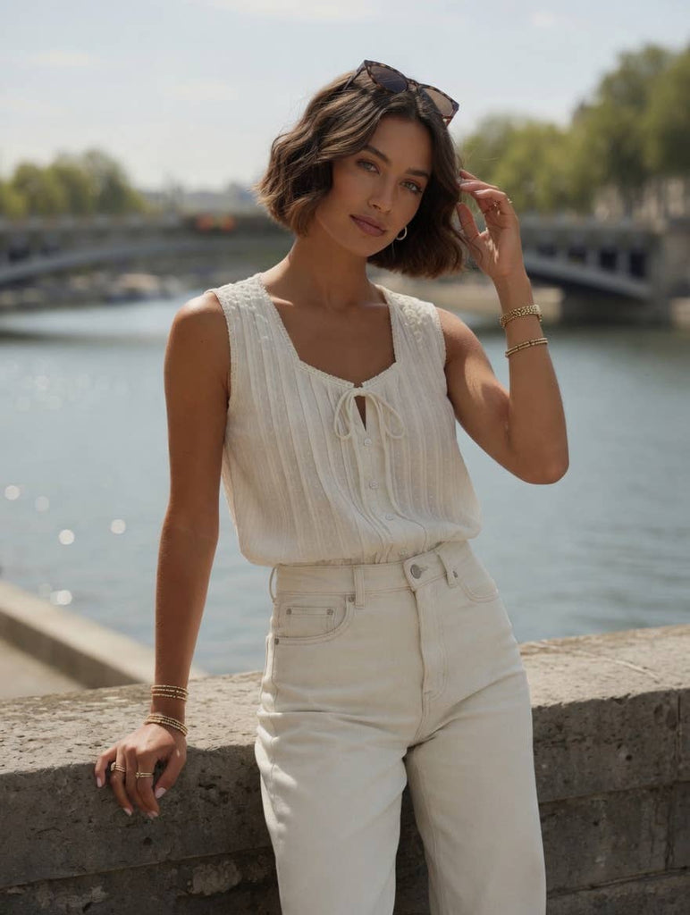 Beige Neryssa Top - IXJ26121
