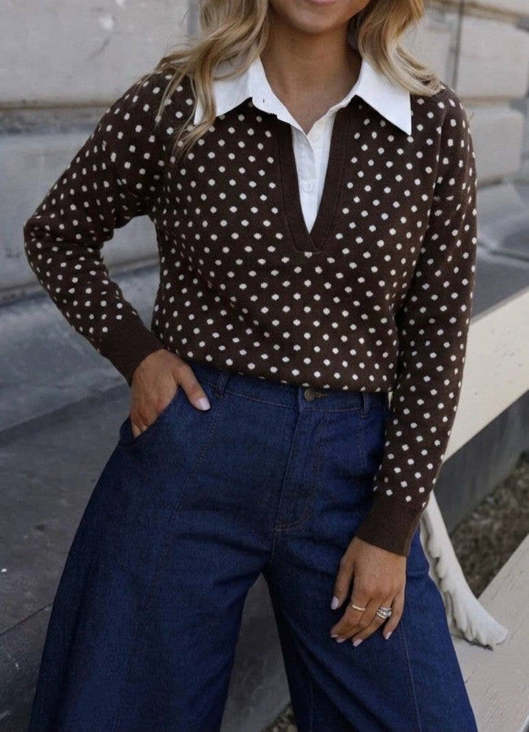 Choco Sweater Polka Dot, one size:Frenchman / One size