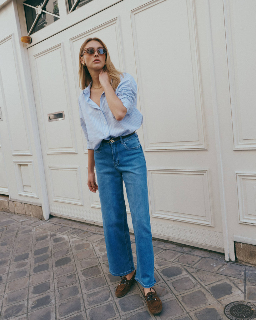 Blue Dad baggy jeans "Enora" - Ana & Lucy