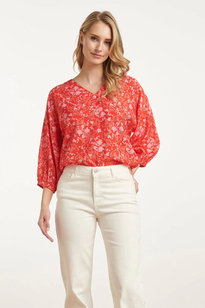 BABY BLOEMENPRINT TOP | RED-MULTICOLOUR £69.99