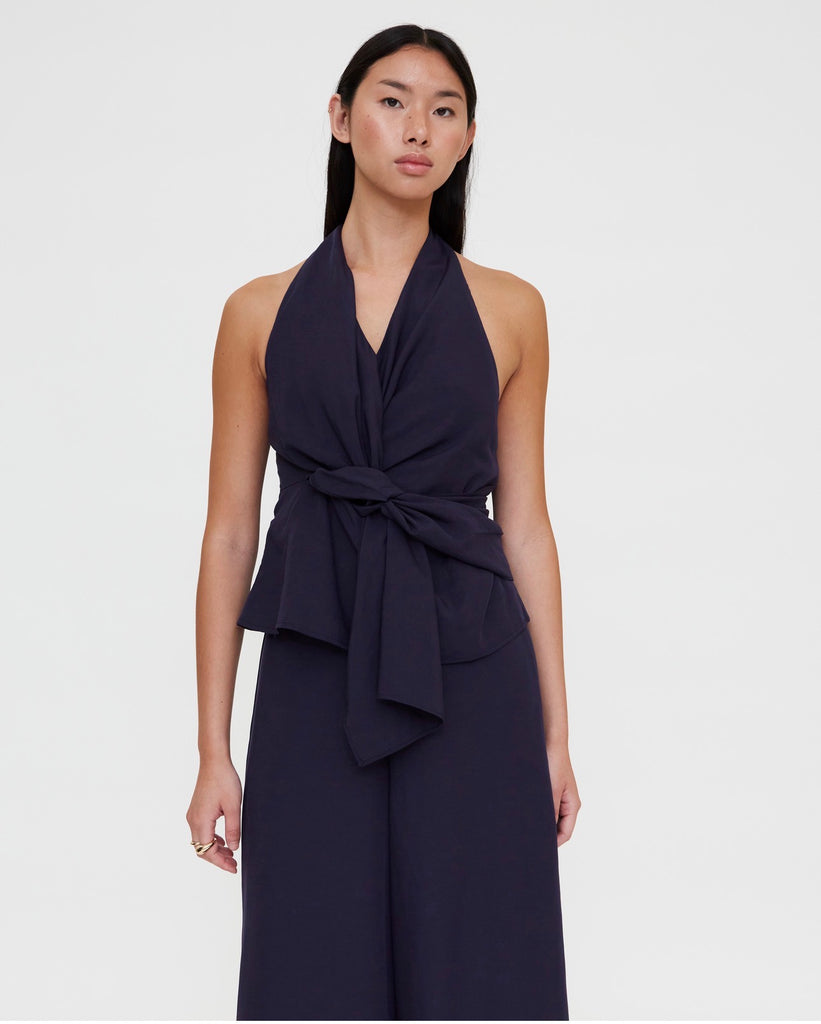 WP Navy Halter Top