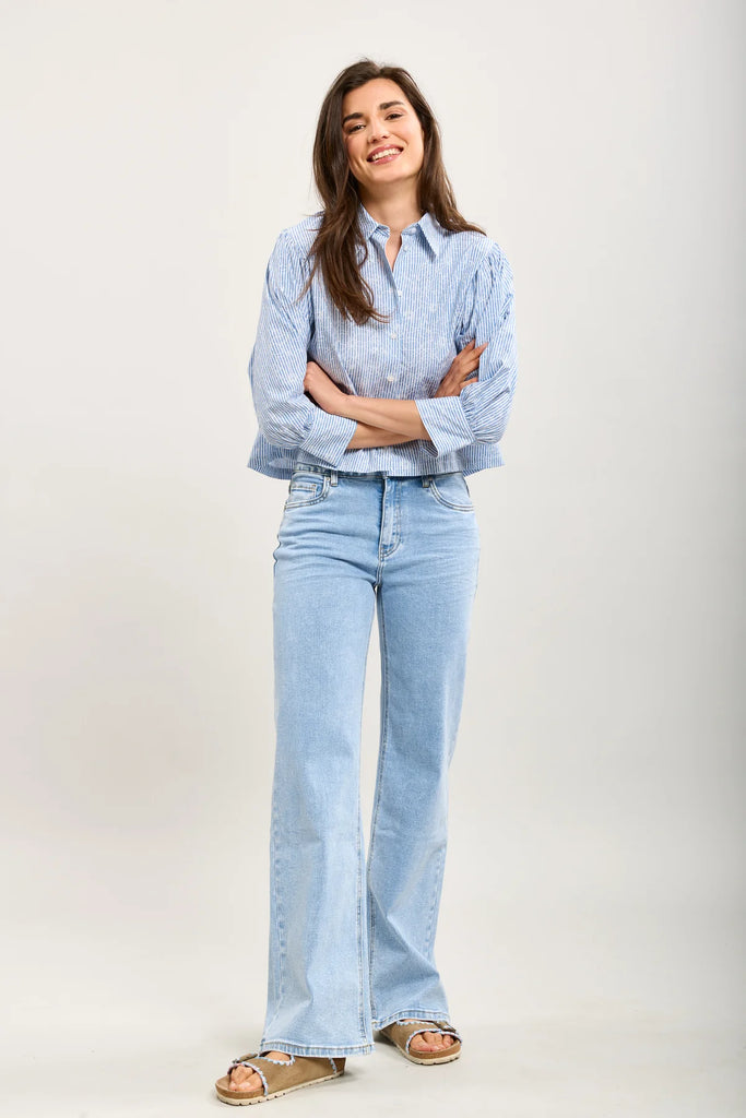 TOXIK3 PANTS JEAN STRETCH WIDE LEG COUTURE
L21417-5