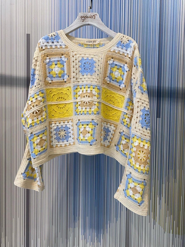 Yellow Crochet Top