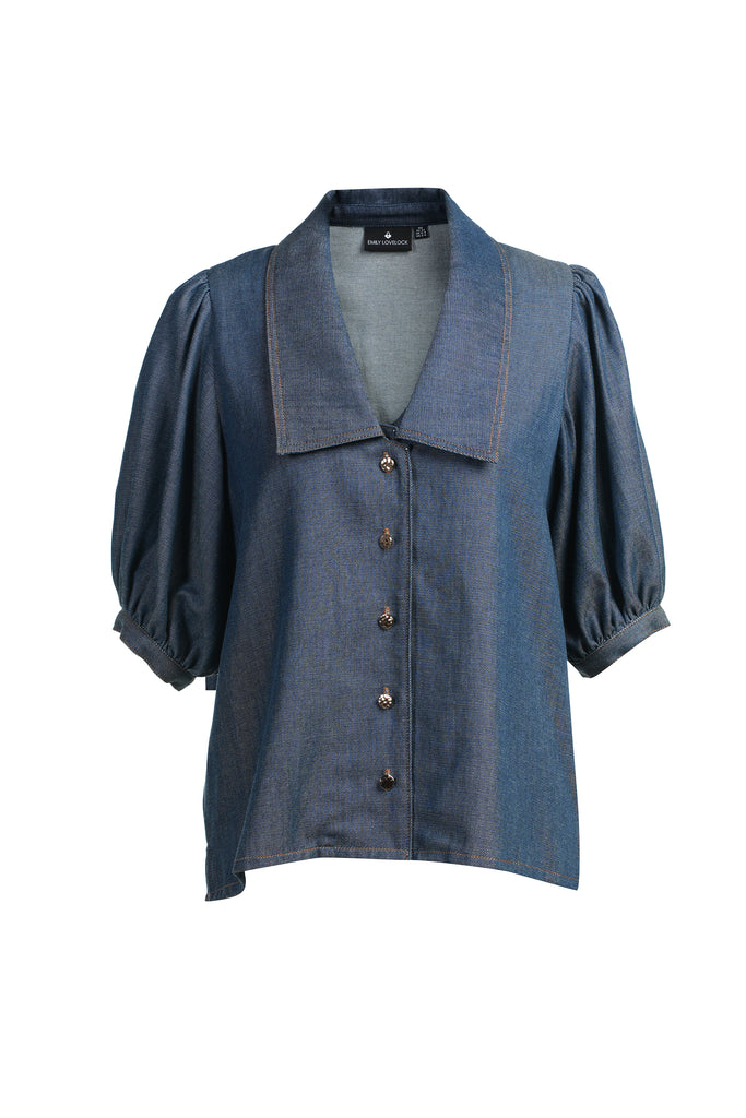Emily Lovelock Aria Denim Blouse