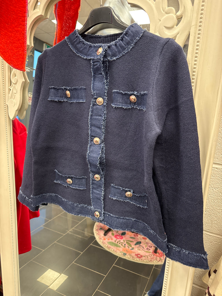Navy & Denim Cardigan