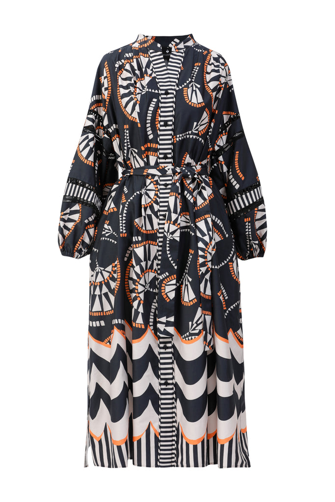 Emily Lovelock Lyla Print Mix Dress