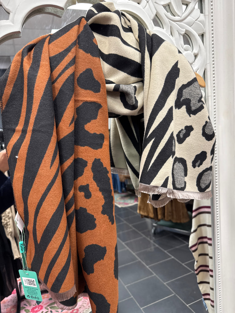 Animal Multi Print Scarf