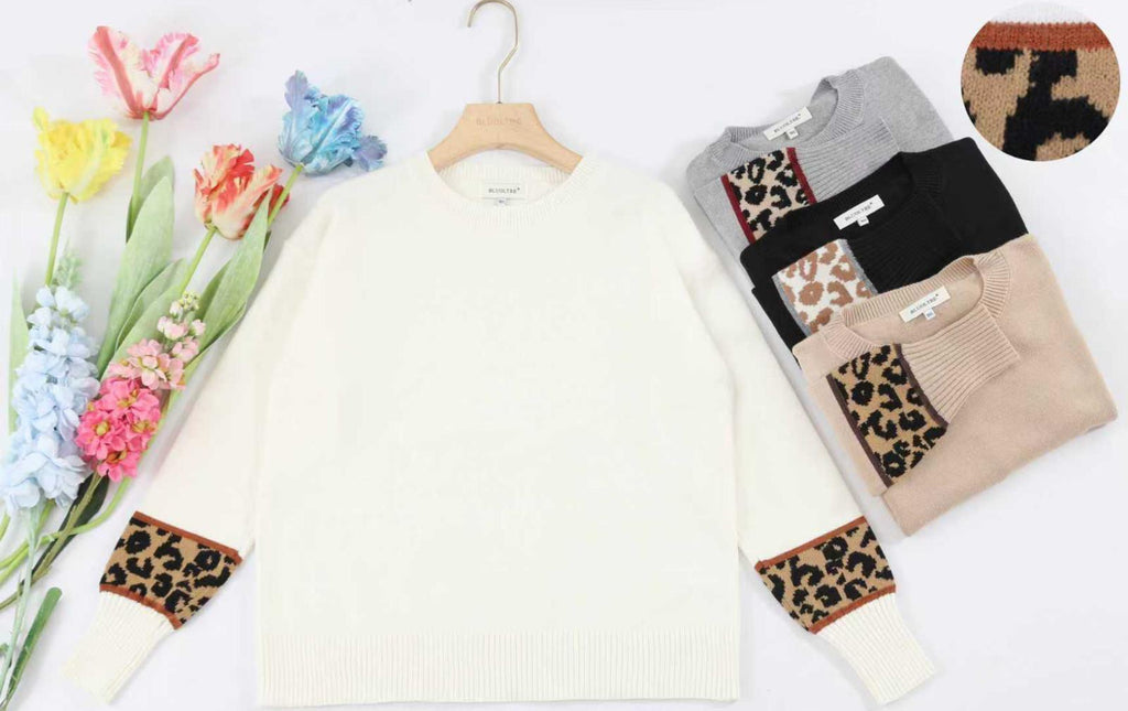 Lea Leopard Sweater various Colours