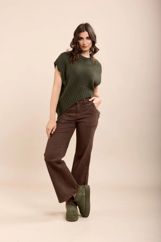 Toxik3 Brown Flare Jeans H2662-27