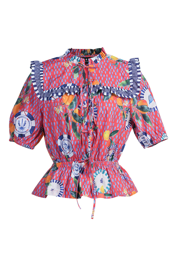 Emily Lovelock Freya Print Blouse