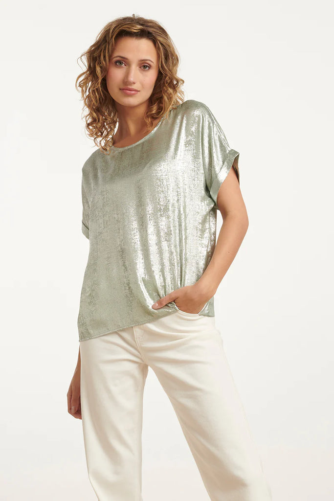 Smashed Lemon Light Green Metallic Top £59.99