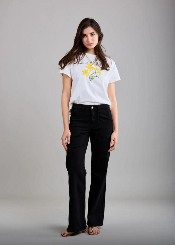 Toxik3 Black H2662-14 Black Wide Leg Jeans