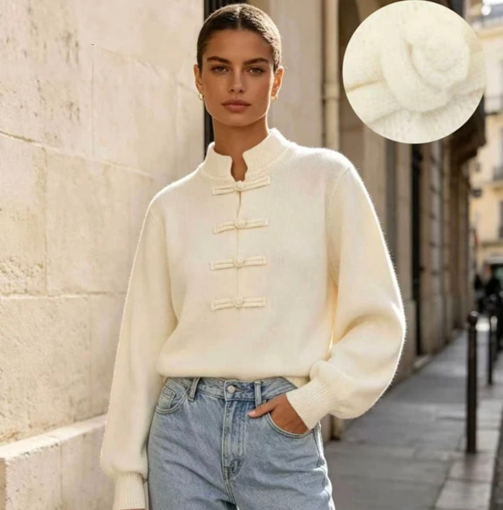 The Emelie Knotted Knit Sweater