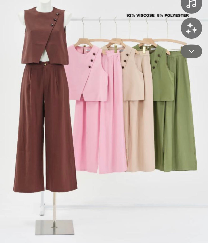 Baby Pink Trouser Waistcoat CO-ARD