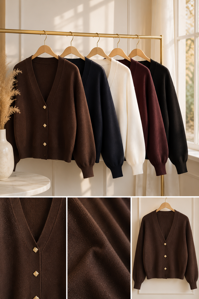 Lurex Shimmer Cardigan various Colours