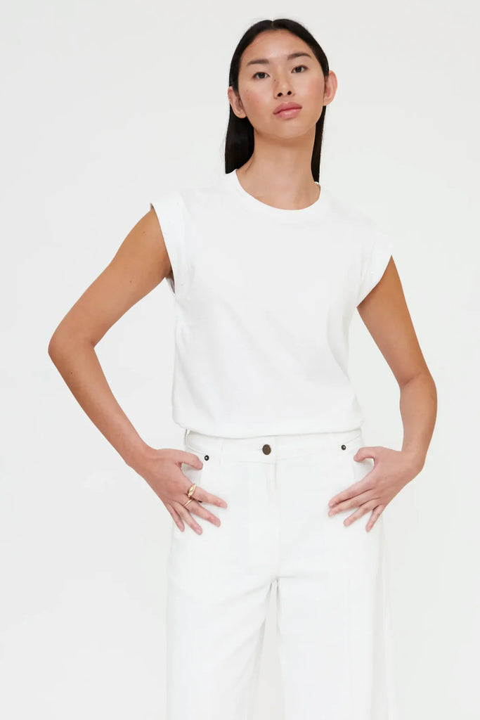 WP White Diamanté Appliqué Tee