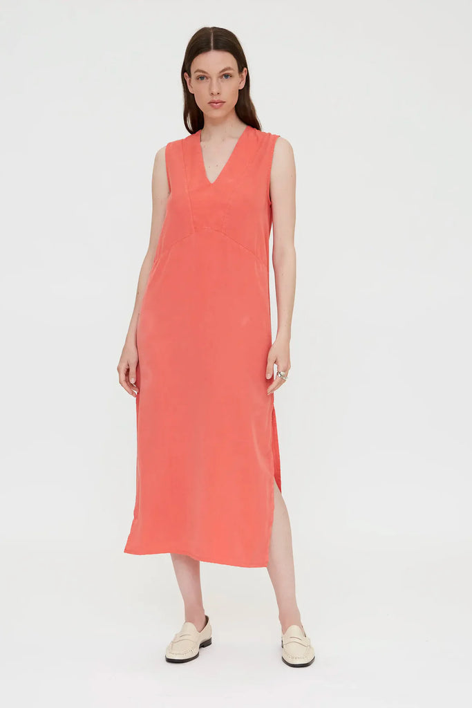 WP Coral Flowy Maxi Dress