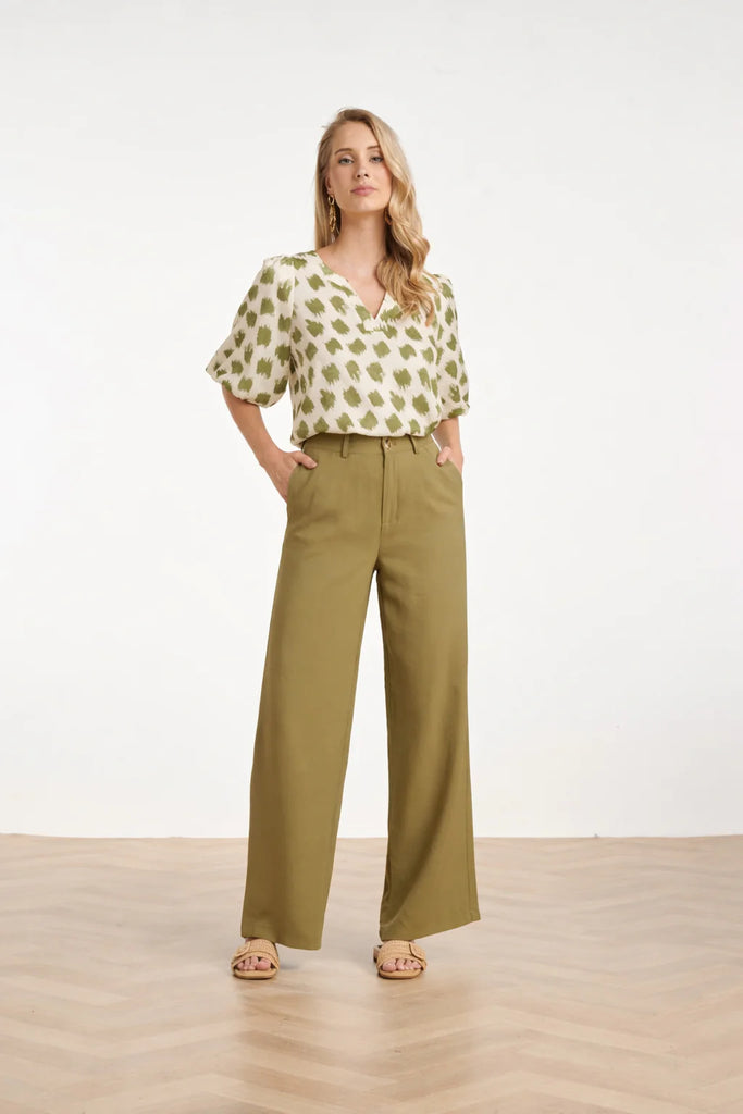Smashed Lemon Comfortable Wide Leg Trousers Extra Long 36” Inside Leg.