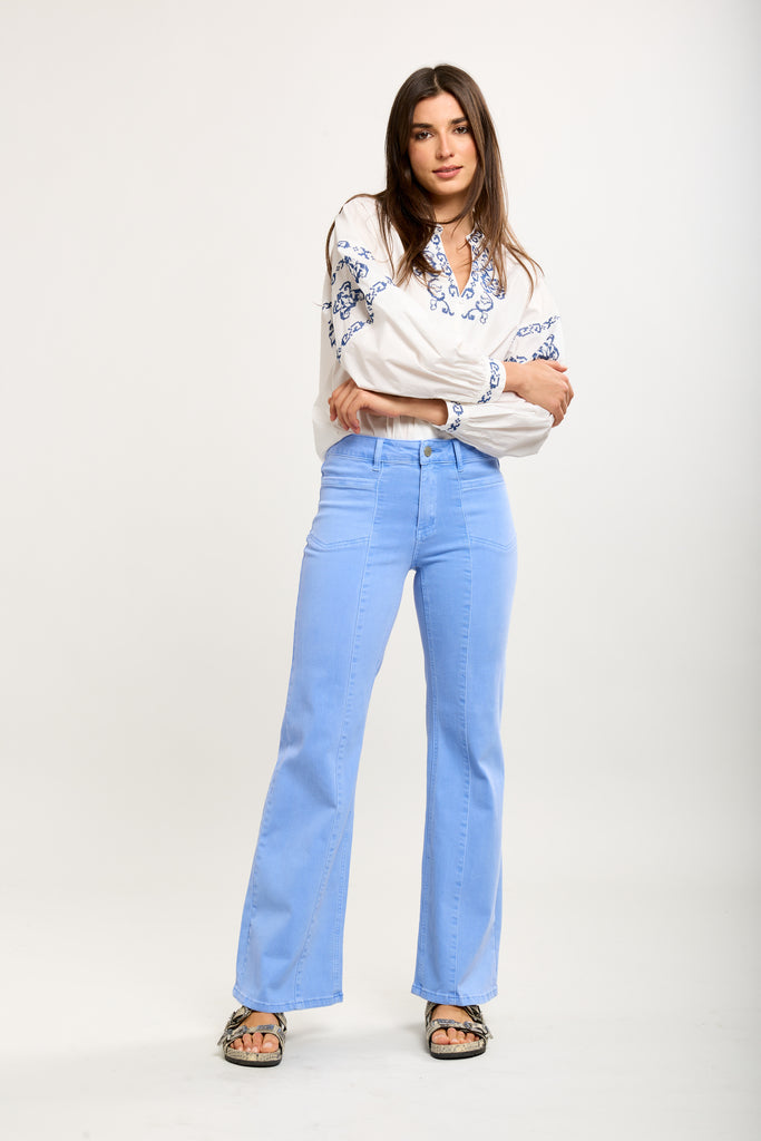 TOXIK3 BLUE BOOTCUT STRETCH JEAN PANTS