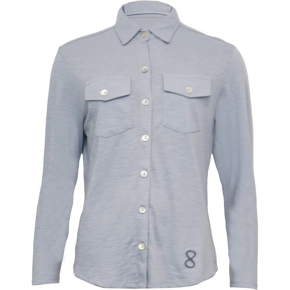 COSTA MANI ZEN BLUE LOGO BASIC SHIRT