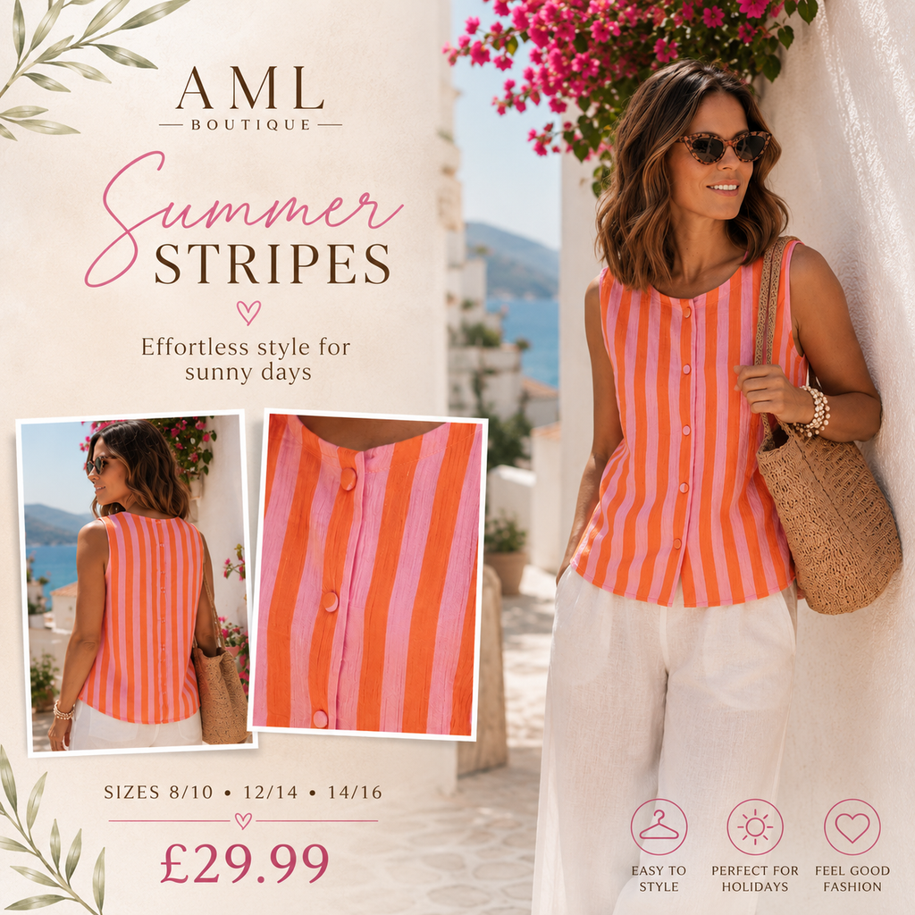 Sleeveless Striped Top