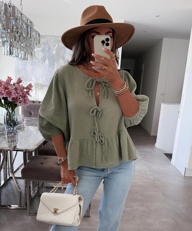 Bailey Khaki Top - AML Boutique NI