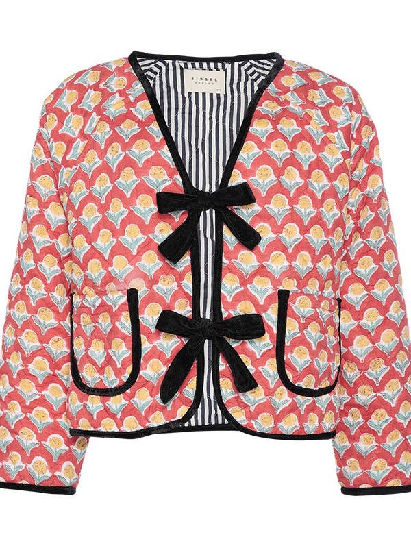 Chic Blossom Print Jacket CE106 - AML Boutique NI