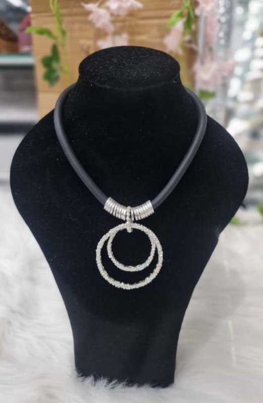 Chunky Silver Circles Necklace - AML Boutique NI