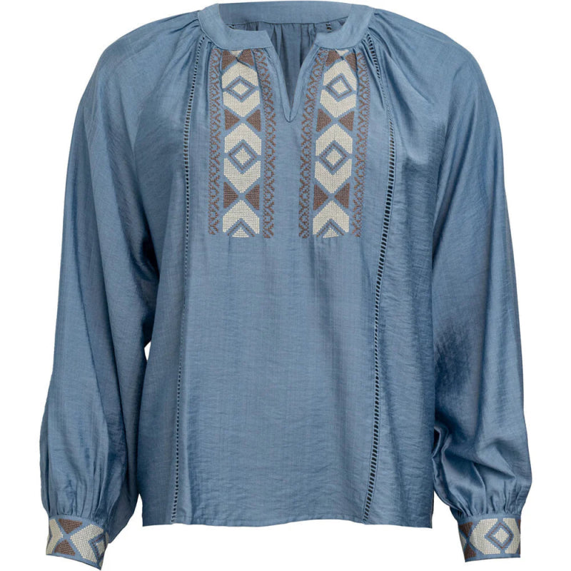 COSTAMANI Emilie Blouse Blue - AML Boutique NI