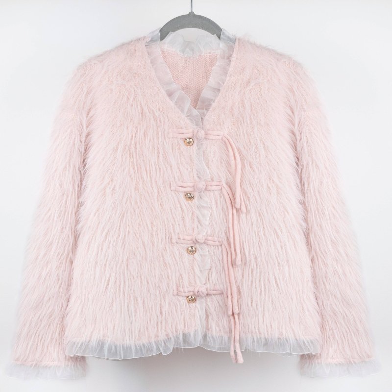 Delicate and Dreamy Snow Petal Cardigan SK133: Blush - AML Boutique NI