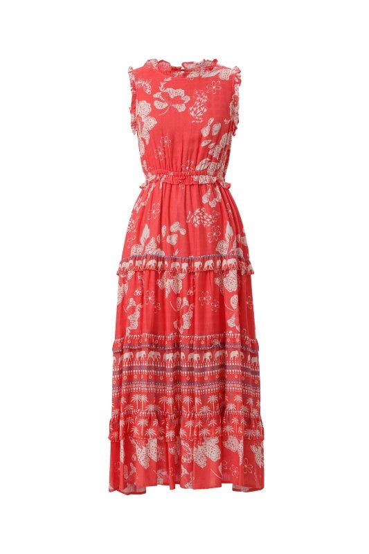 Emily Lovelock Radiant Coral Red Dress - AML Boutique NI