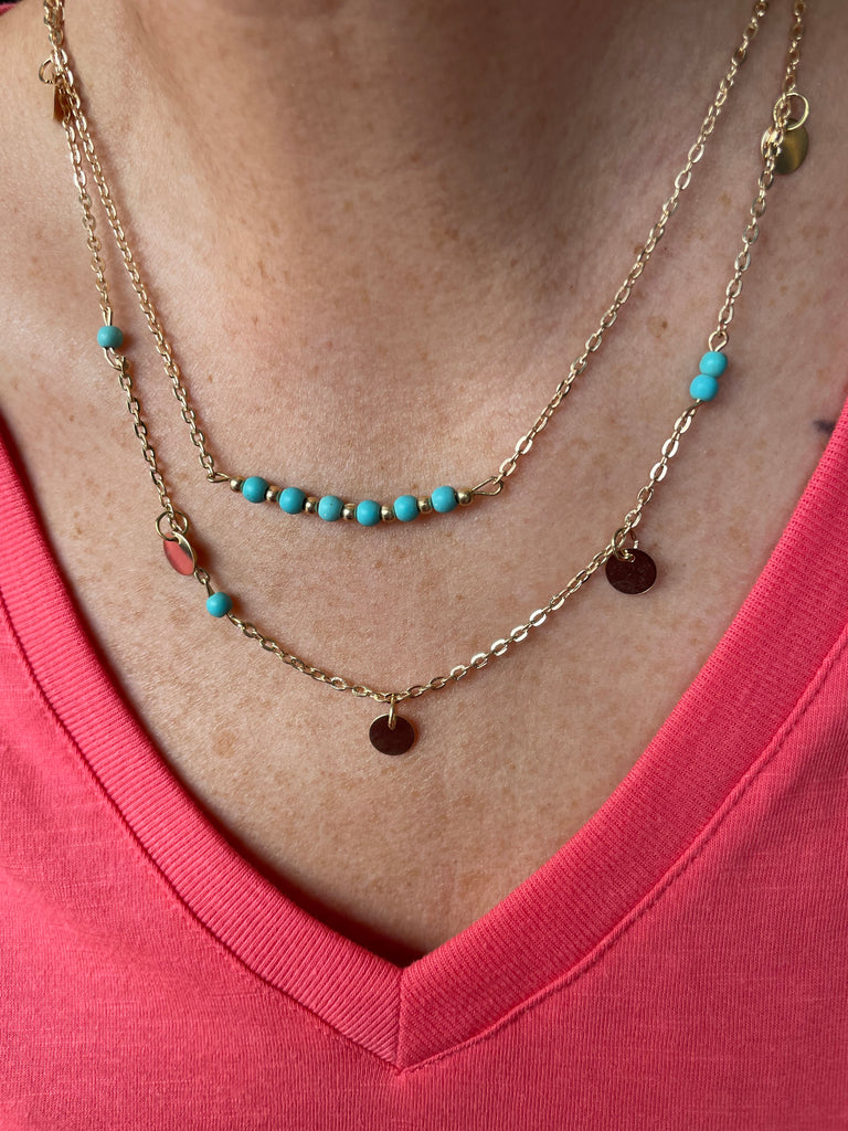 Turquoise Summer Layered Necklace