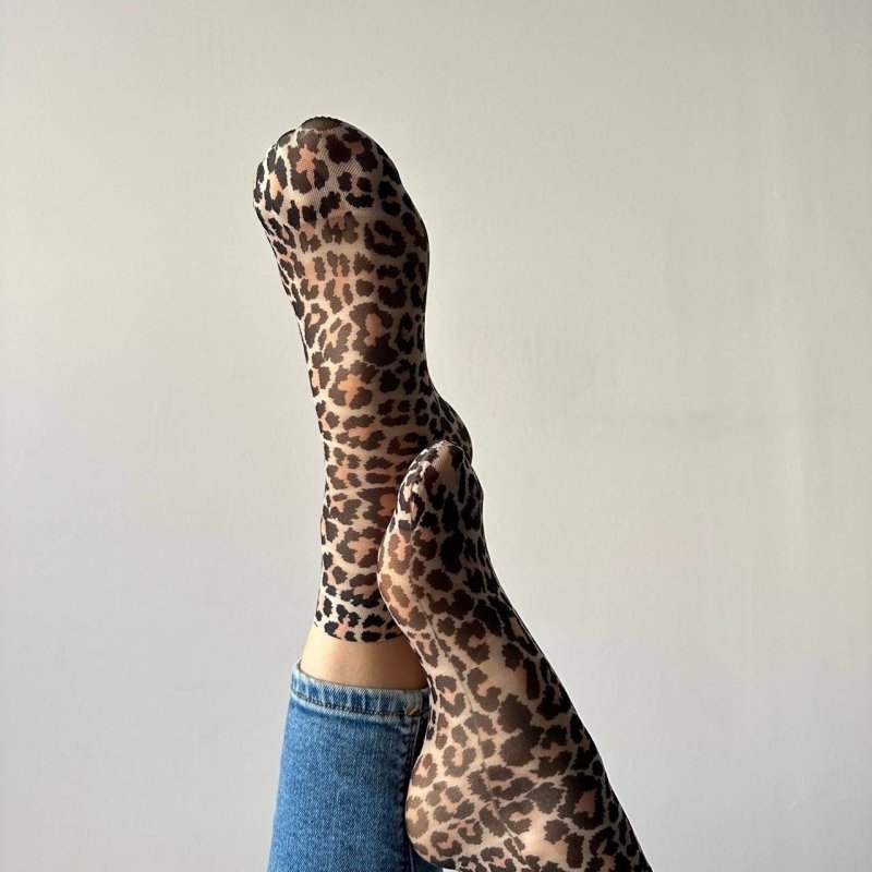 Jane Leopard socks women - AML Boutique NI