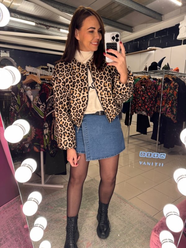 Leopard Bomber Jacket - AML Boutique NI