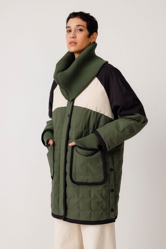 SKFK EDURRA DEEP GREEN COAT - AML Boutique NI