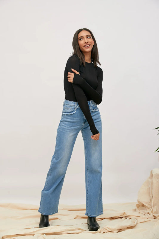 Toxik H2649-2 Blue Aged Pocket Jeans Straight Leg - AML Boutique NI