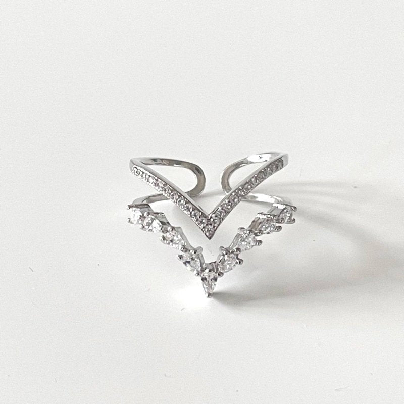 Ziva Double Wishbone Ring - AML Boutique NI