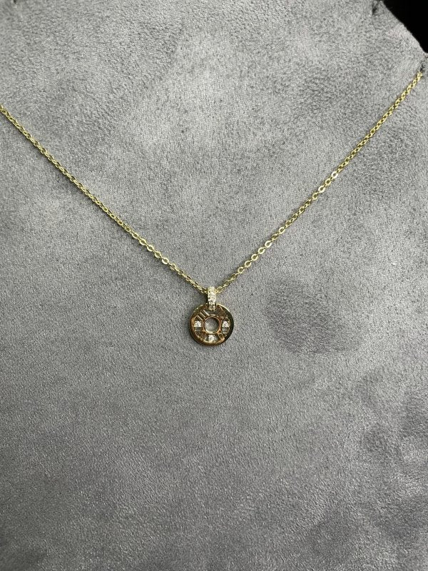 Accessories by Parklane Gold Plated Circle Pendant - AML Boutique NI