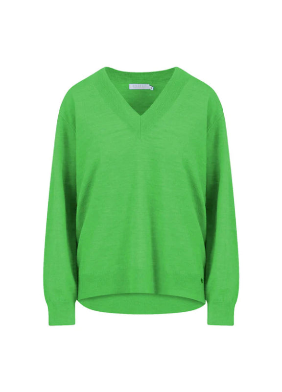 Coster Copenhagen Knit with V-Neck Forest Green - AML Boutique NI
