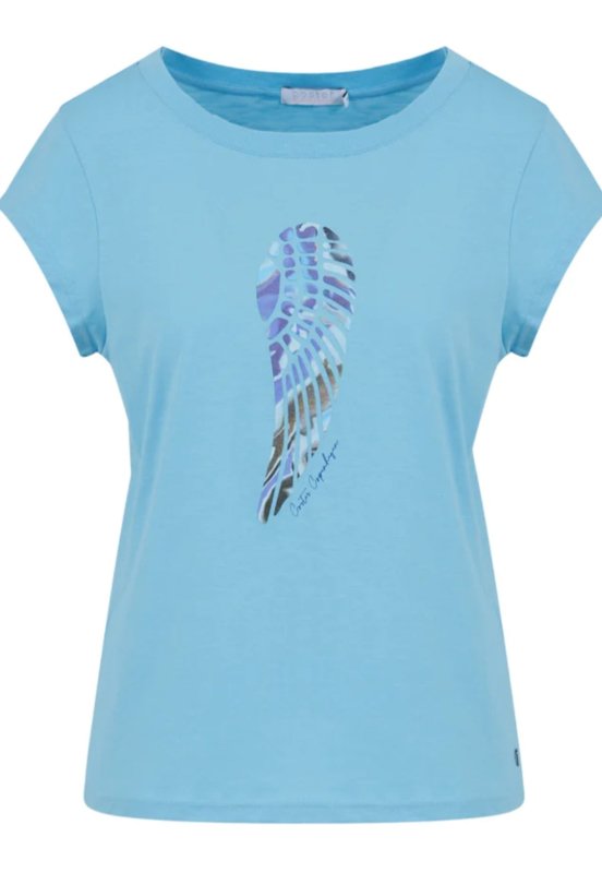 Coster Flow Wing tee in Coastal Blue - AML Boutique NI