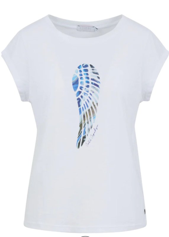 Coster Flow Wing Tee in white - AML Boutique NI