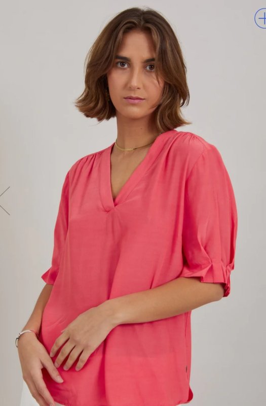 Coster Intense Pink Short Sleeve Shirt - AML Boutique NI
